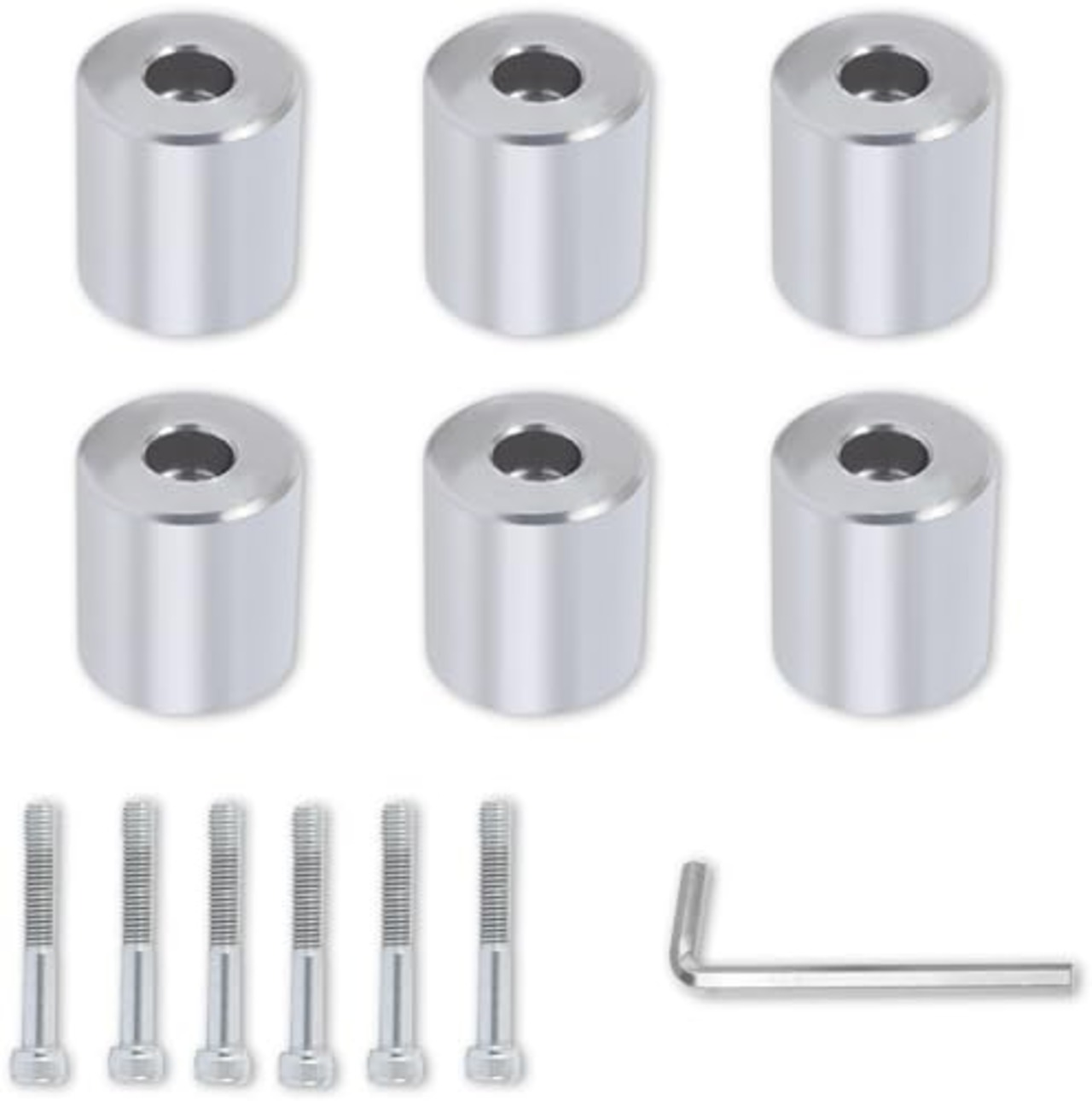 Φ28イレクターパイプ 車用ルーフキャリアバー スペーシアパイプ イレクターパイプ アタッチメント NVAN ハイゼットカーゴ 等に適合 NSJ-1*4 (6個セット)