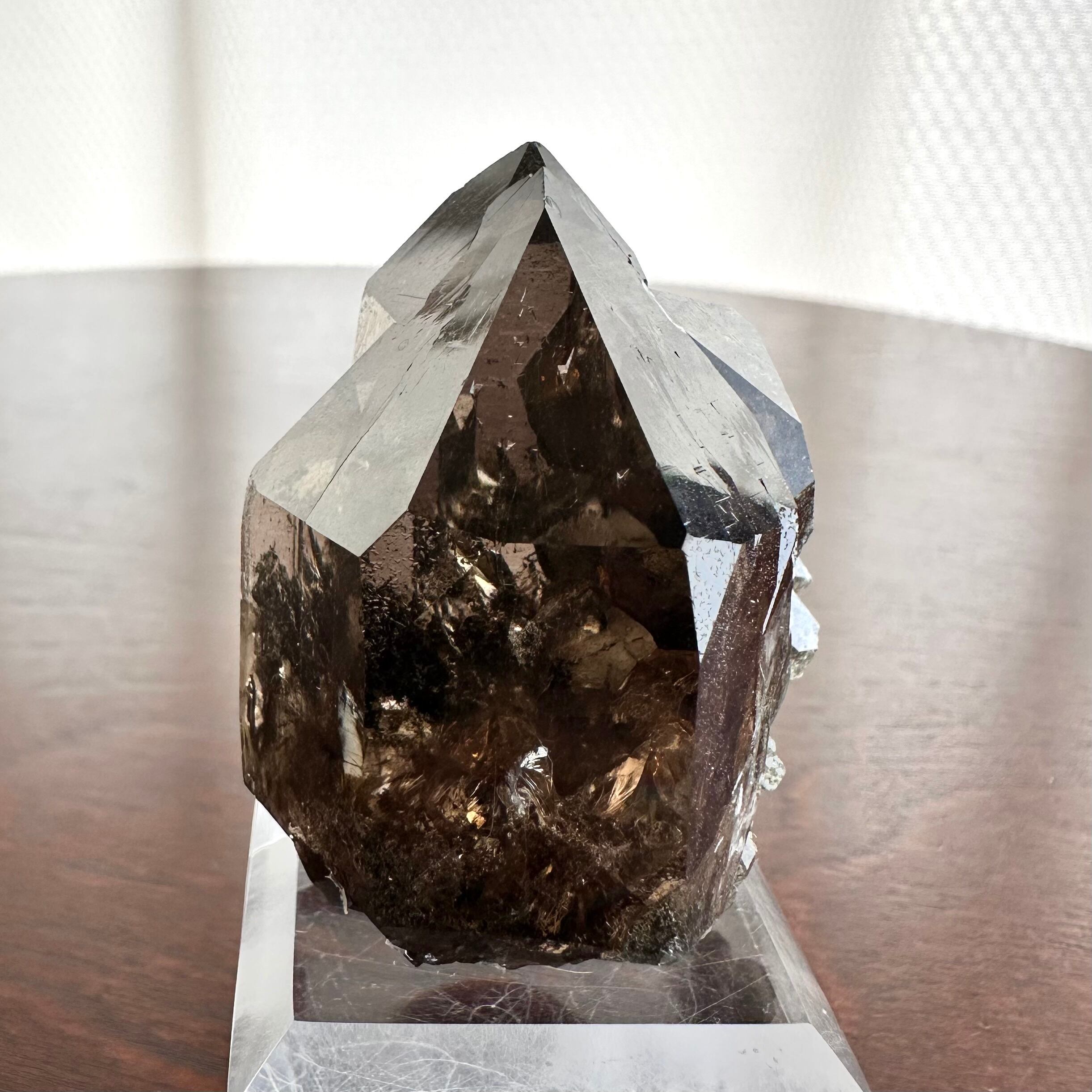 モンドクォーツ2023 ミストが美しいスモーキークォーツ スモーキークォーツ【Smoky Quartz】フランス産 | PEANUTS MINERALS