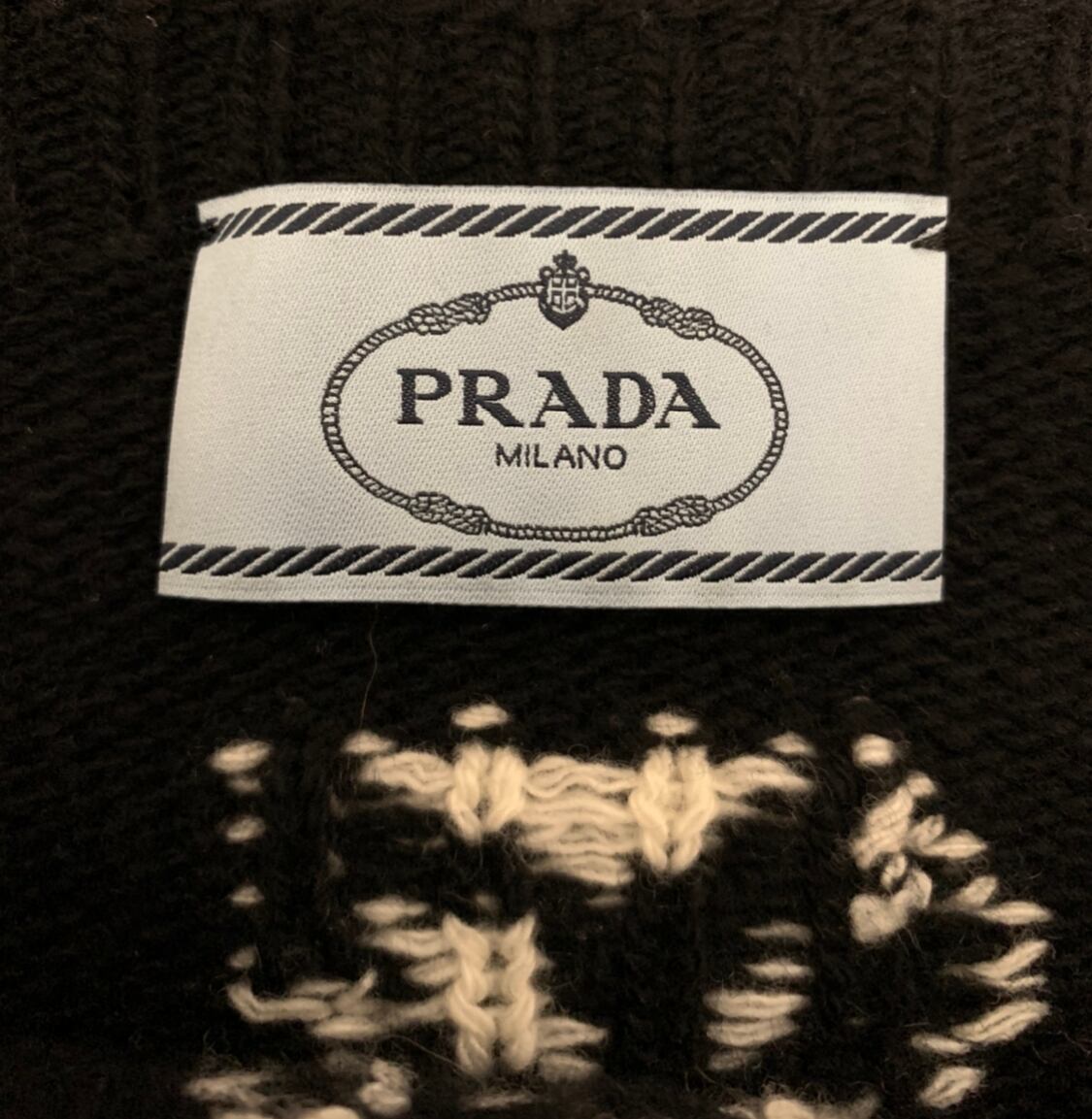 PRADA】16SS ラビットニット ユースケデビル着用 ブラック 確実正規品