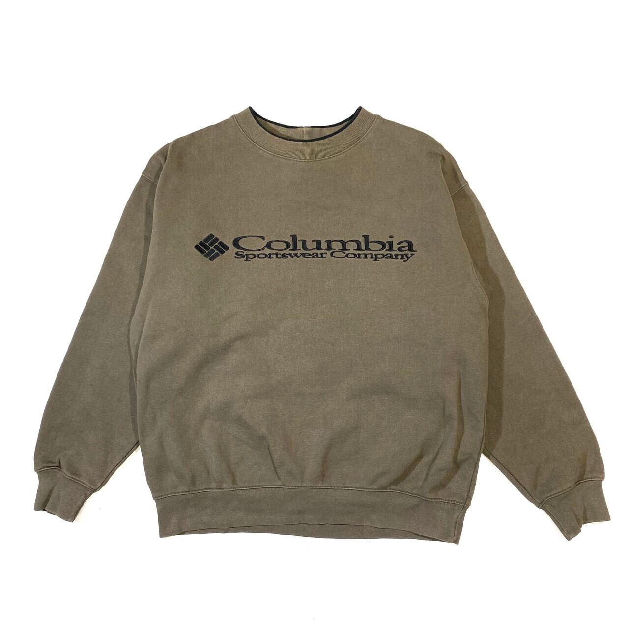 90年代 コロンビア ビッグロゴ スウェットシャツ メンズL 古着 90S ビンテージ ヴィンテージ Columbia トレーナー  カーキ【スウェット】 | cave 古着屋【公式】古着通販サイト