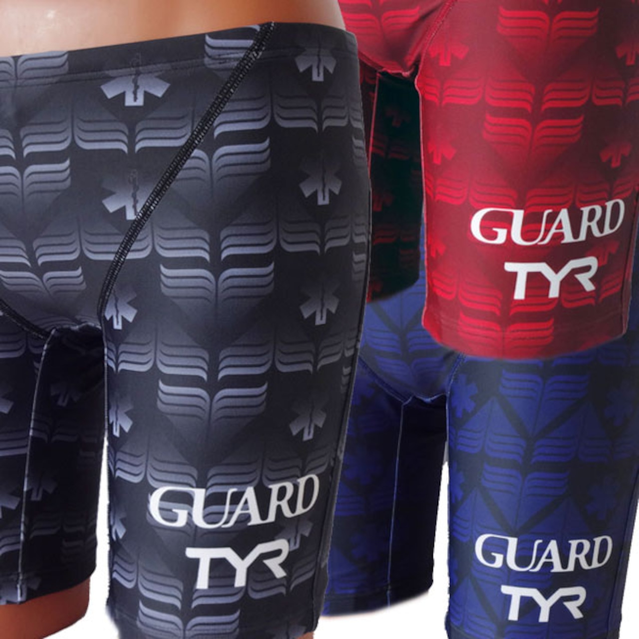 TYR×GUARD　メンズ水着　ジャマーハーフパンツ jgurd-15s 競泳 ブランド トライアスロン レスキュー ライフセービング