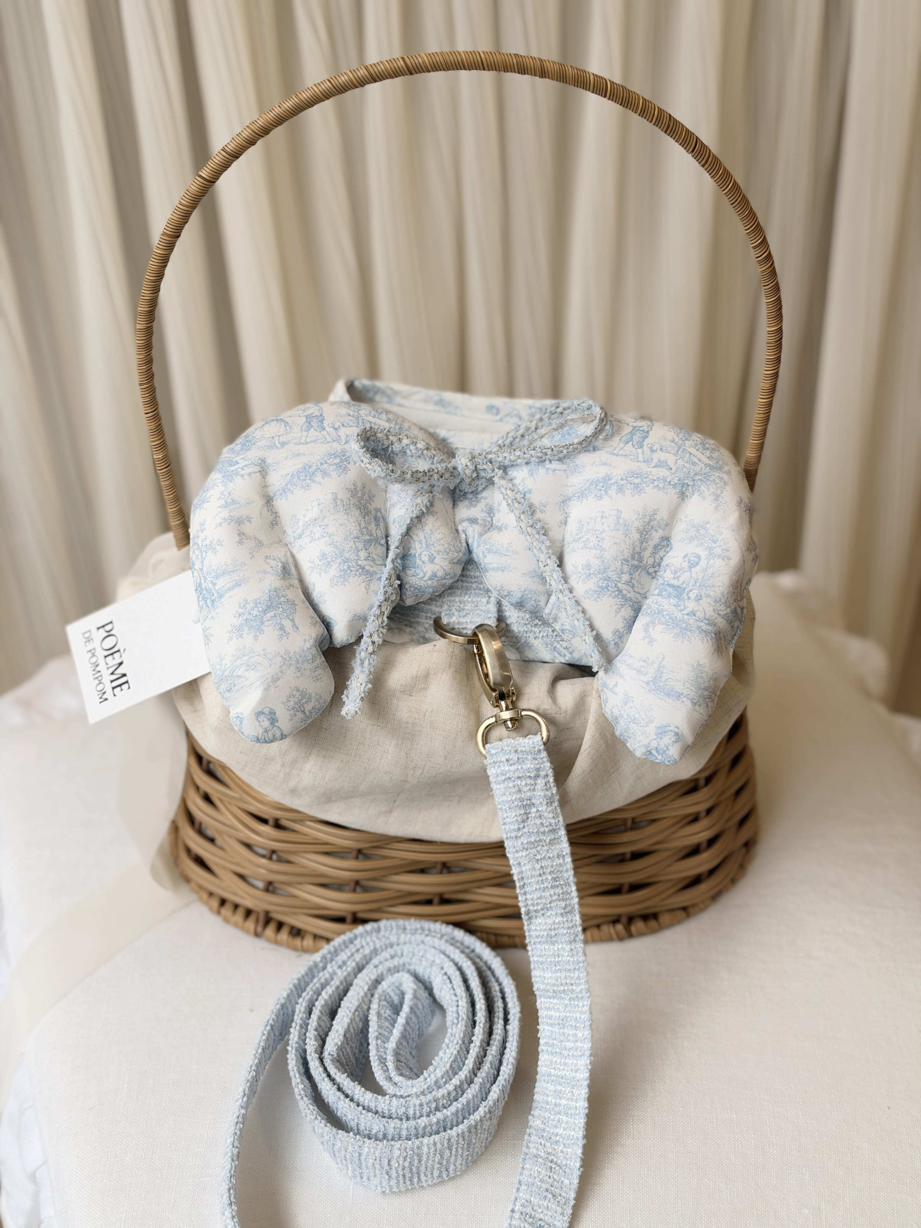 予約【POEME】Blue Toile Cupid harness