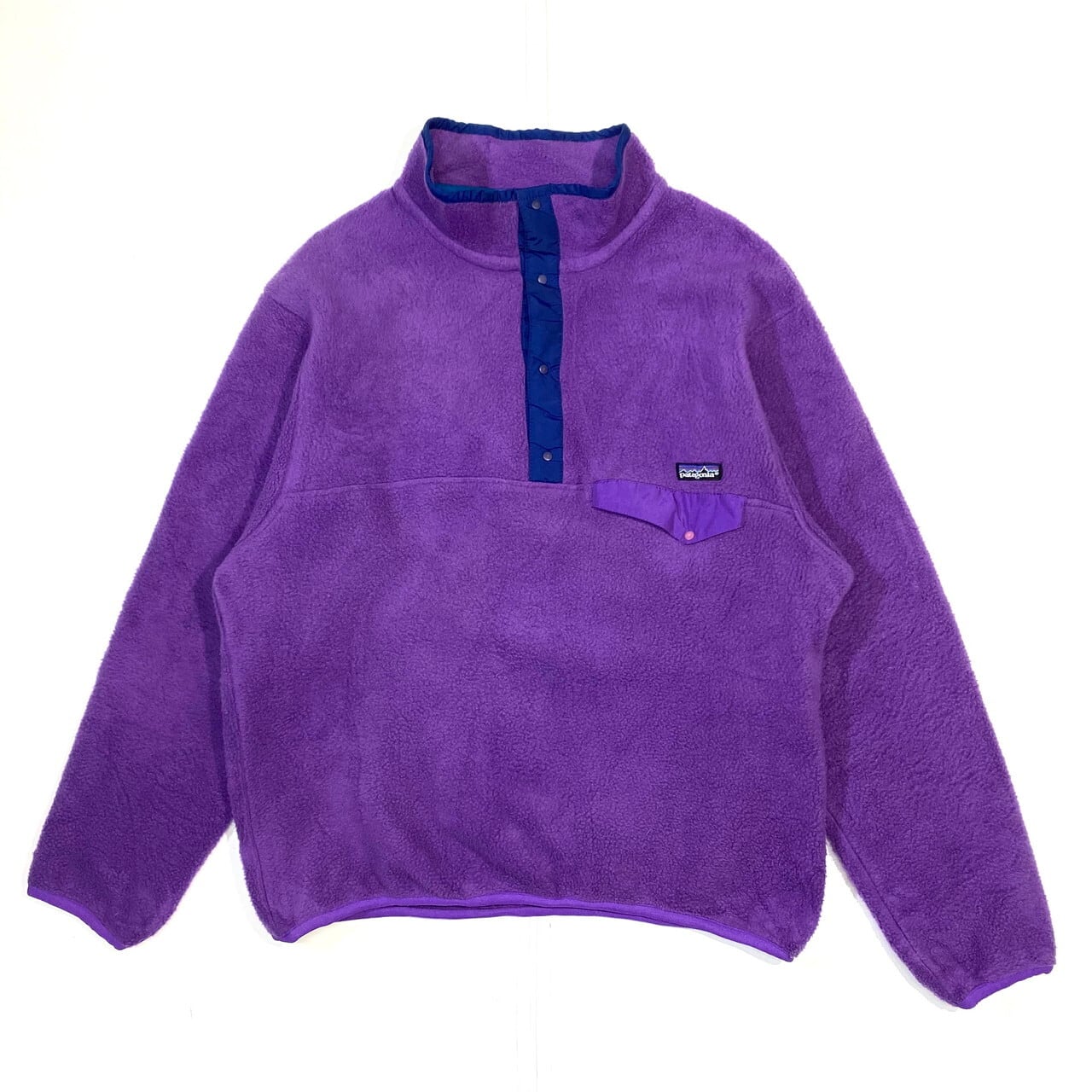 【激レア】【90s】patagonia XL 紫 前V スウェット 激レア】【90s】patagonia XL 紫 前V スウェット 【激レア】【90s