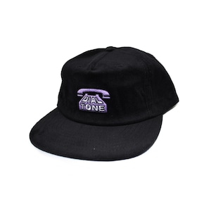 DIAL TONE DIAL LOGO CORDUROY SNAPBACK CAP BLACK