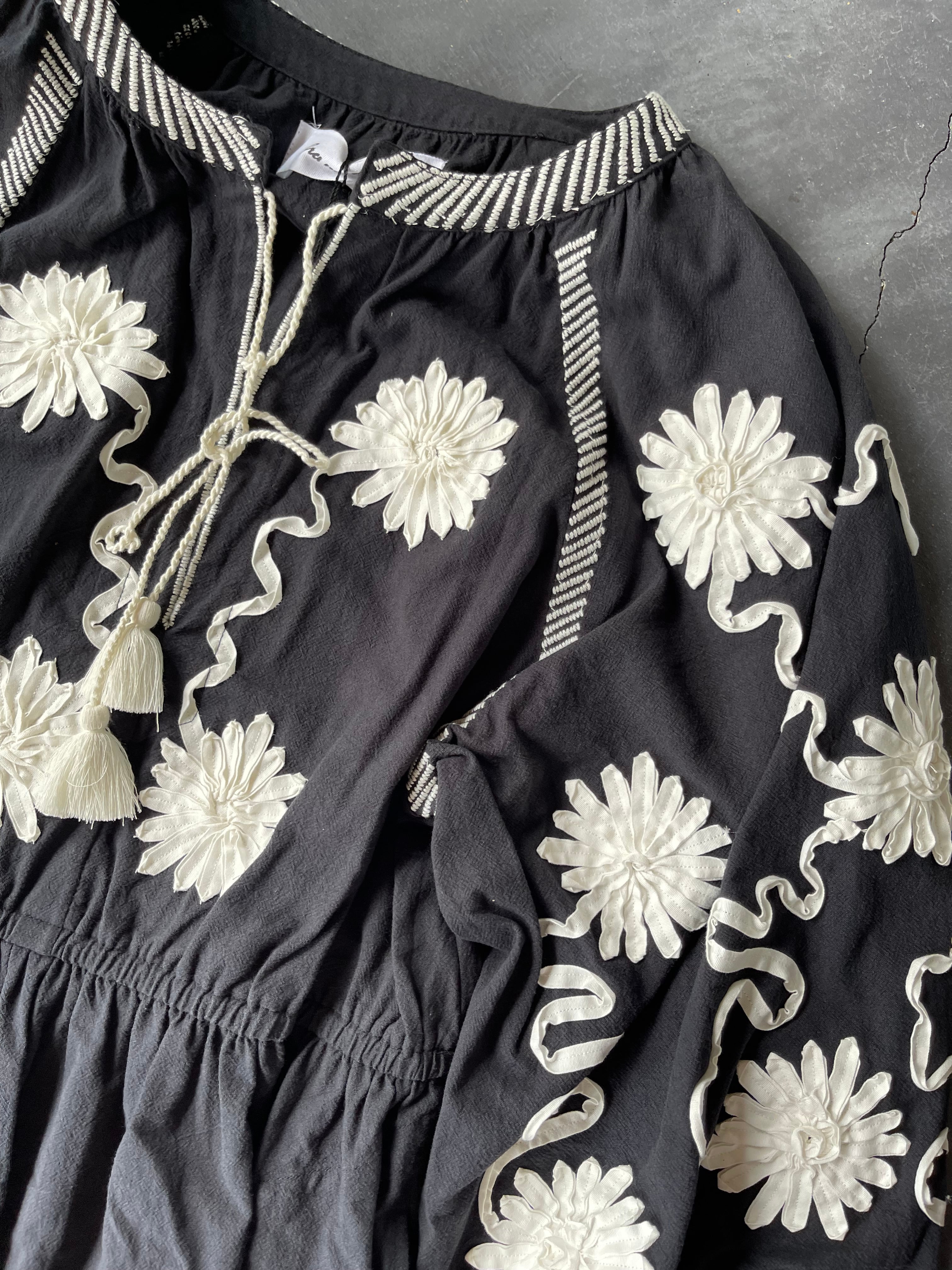 Sara mallika DEEPIKA TAPE EMB DRESS | mambo ladys