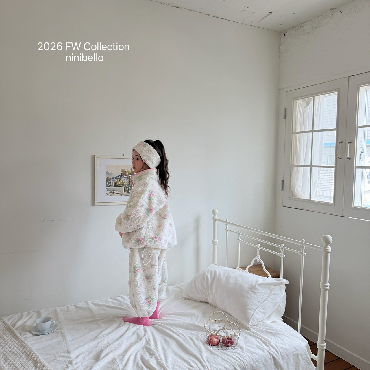 ニニベロ / ninibello / フラワーダンブルジョガーパンツ / 韓国子供服 / キッズ / 26winter〖取寄〗*XS~XXL*