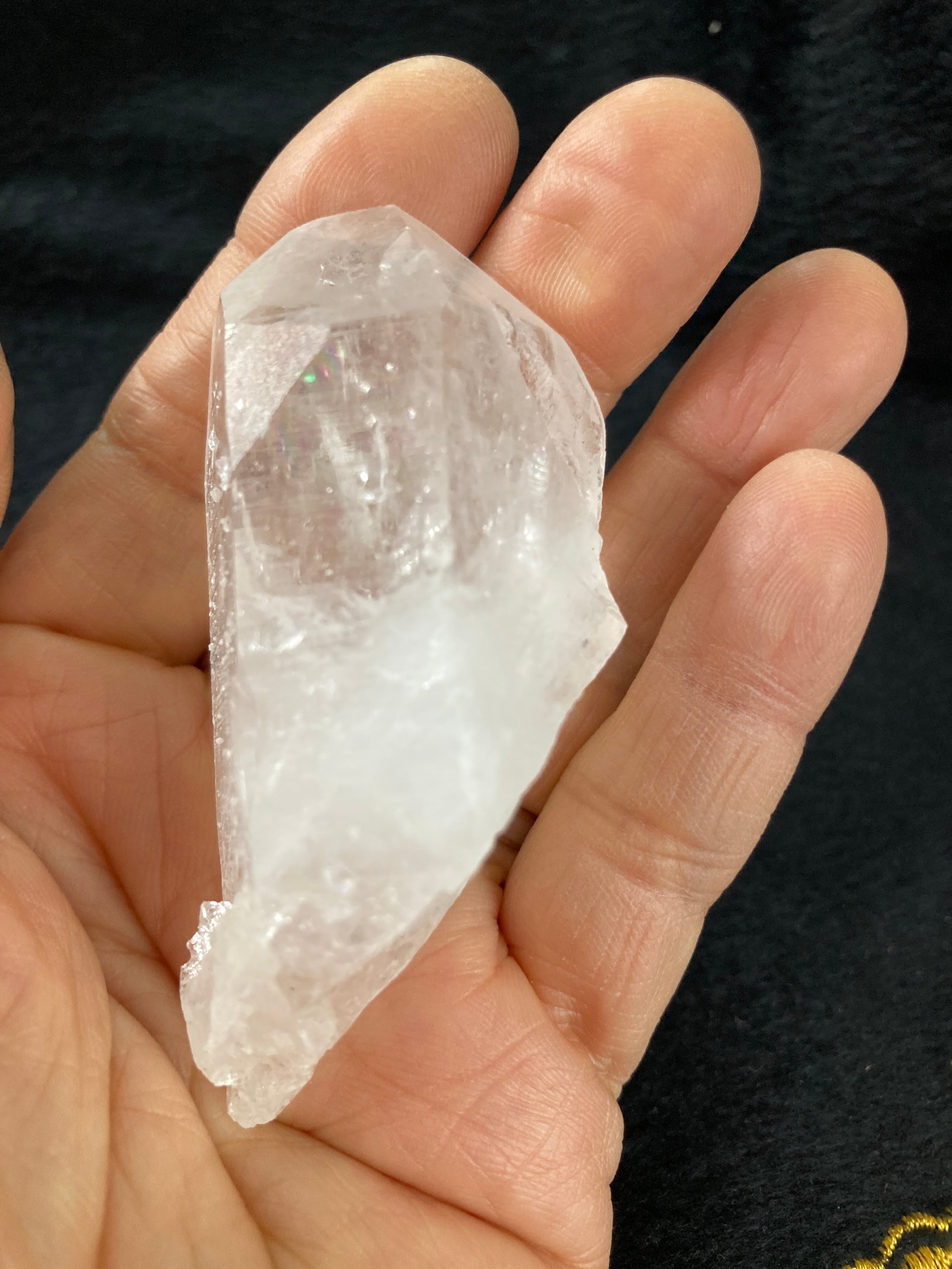 E32507】虹入りヒマラヤ水晶 マニハール産 水晶 ヒマラヤ産 ヒマラヤ