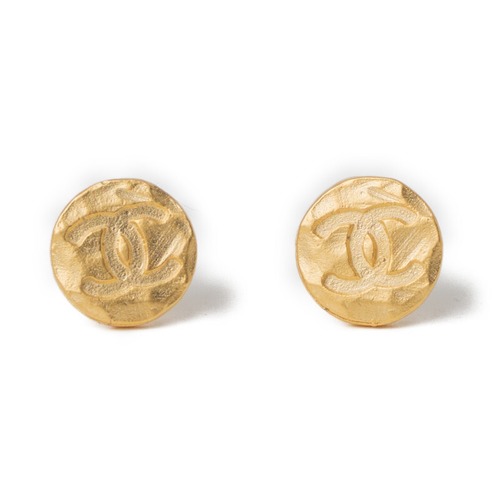 CHANEL VINTAGE BUTTON earrings (S)
