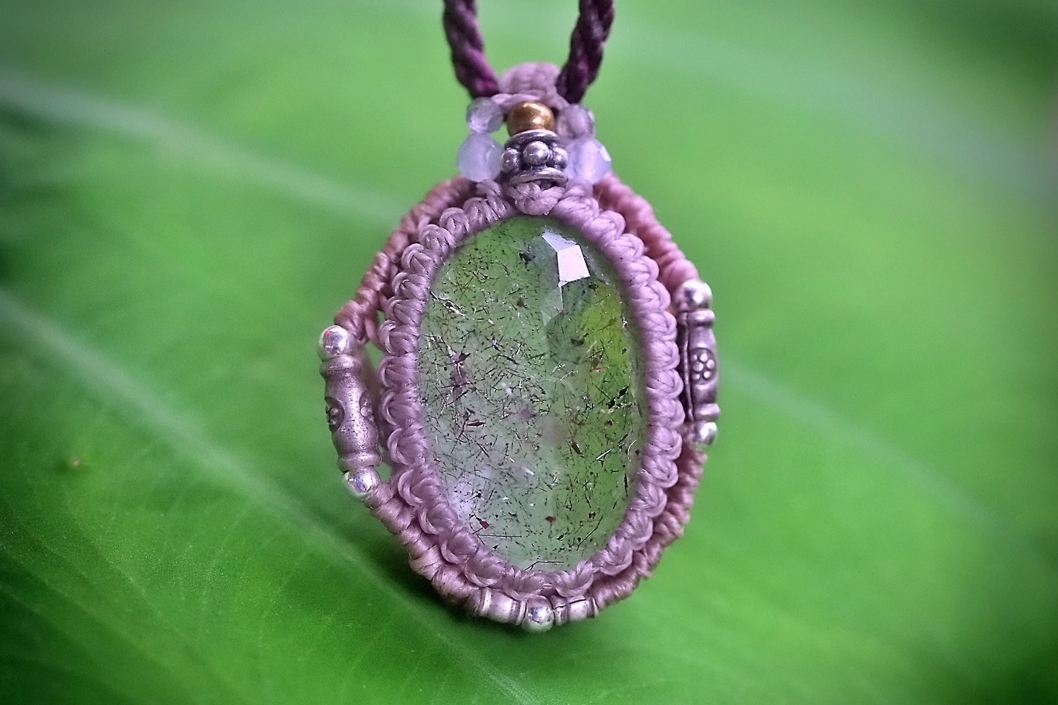 宝石スーパーセブン☆マクラメネックレス 1803 | Funky garuda