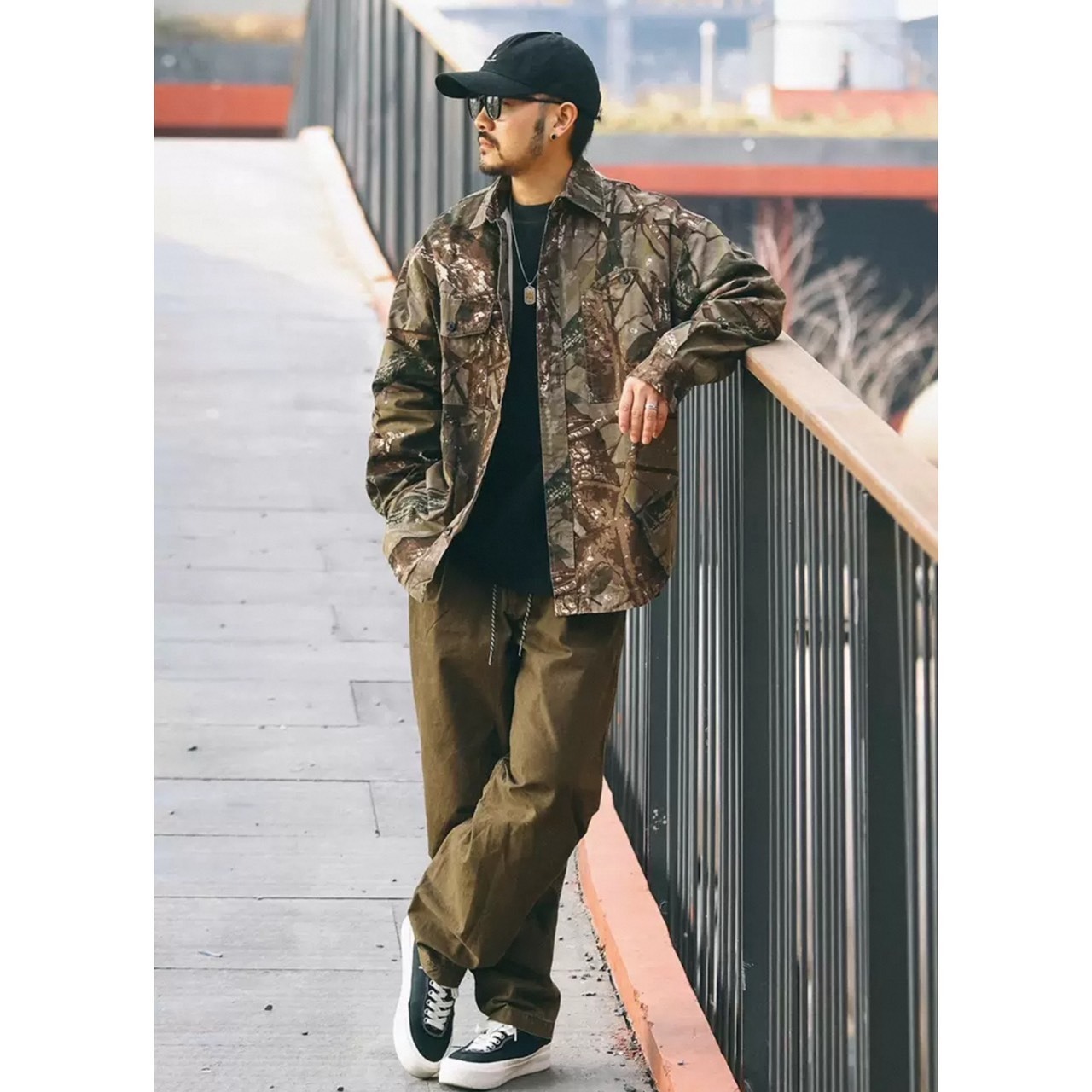 Vintage military camouflage shirt 0668 - 4