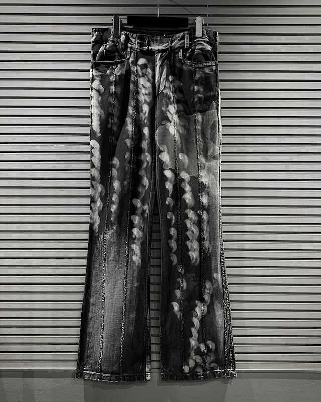 【X VINTAGE】“IMPERIAL” Bleached Design Vintage Duck Flare Pants