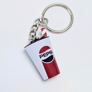 【 ドリンクカップ3Dキーホルダー 】 PEPSI / 7up〚アメリカン雑貨 アメトイ〛