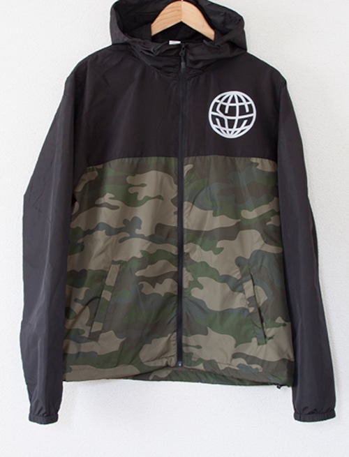 【STATE CHAMPS】Globe Windbreaker (Black/Camo)