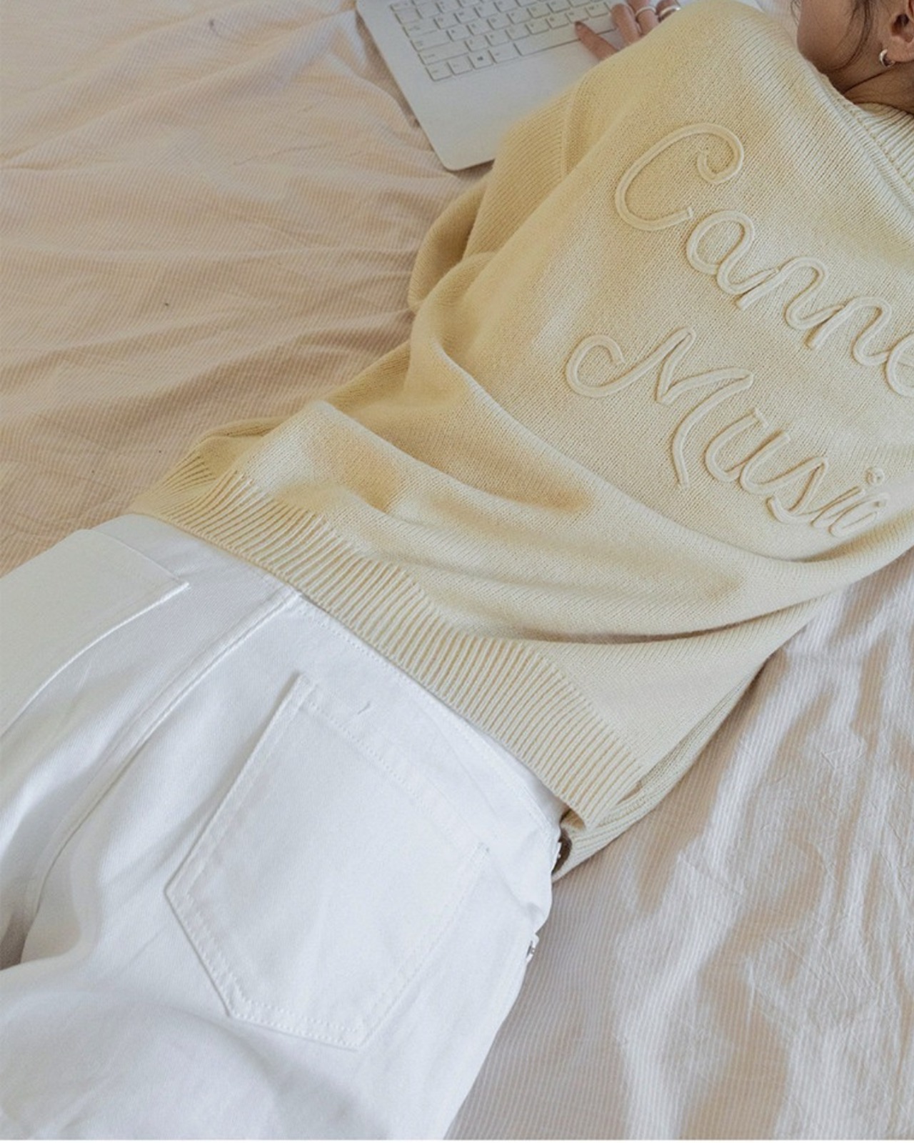 Straight wide jeans　L0025