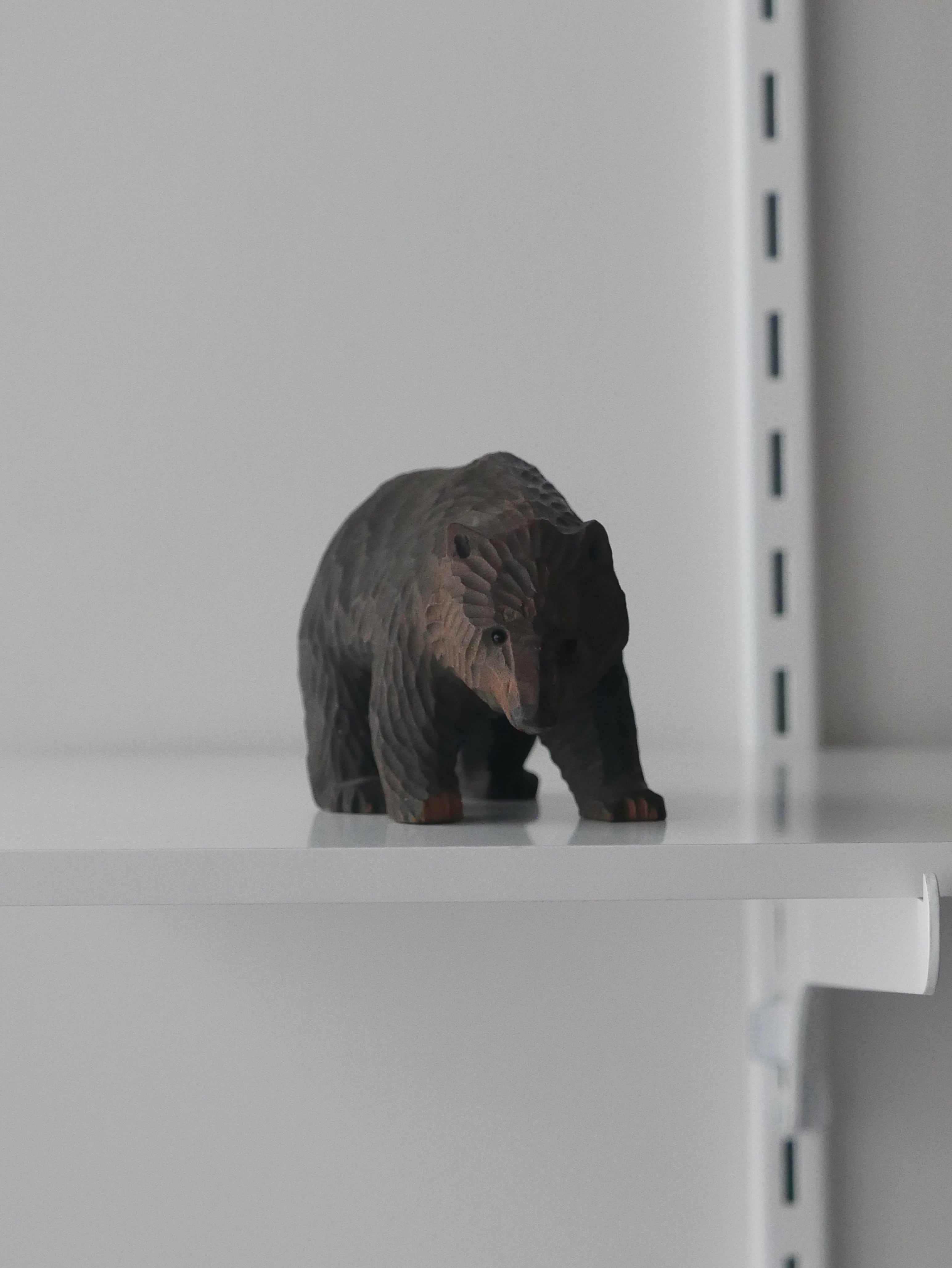 vintage wooden bear , beautiful work