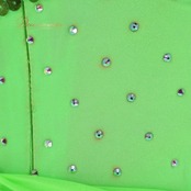 社交ダンス 衣装 凛舞 チャコット Chacott クリスアン chrisanne ラテン ドレス ワンピース イングランド製 蛍光 黄緑 デモ 競技 ダンス パーティ 発表会 グリーン系 スリット おしゃれ レディース