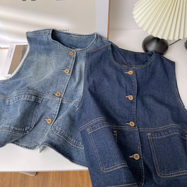 【outer】デニムベスト M33095