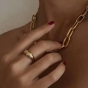 ゴールド ヨーロッパ風シンプルネックレス