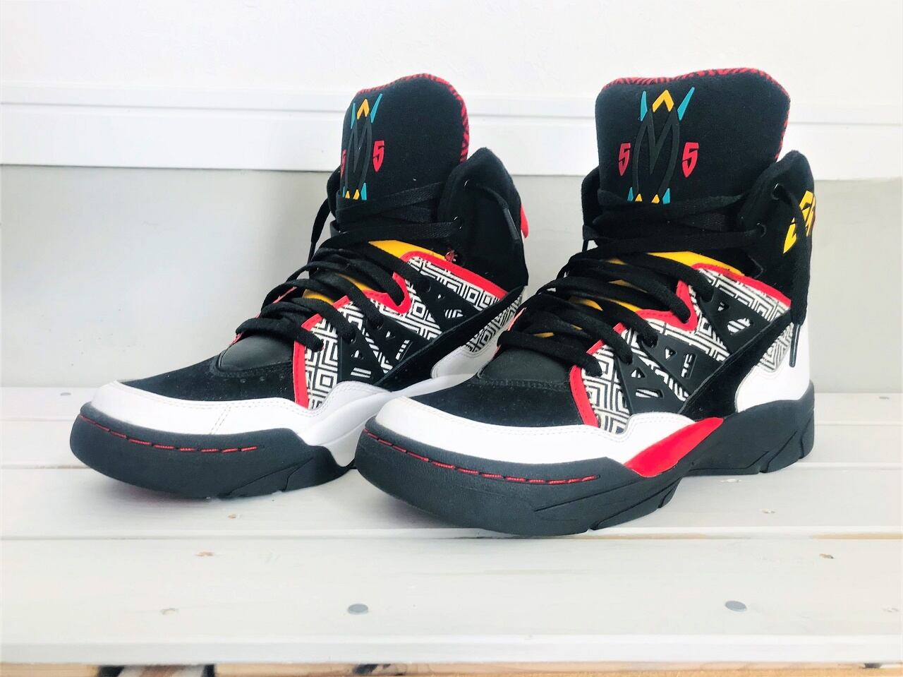 2013 adidas Mutombo Runing White/Black/Light Scarlet