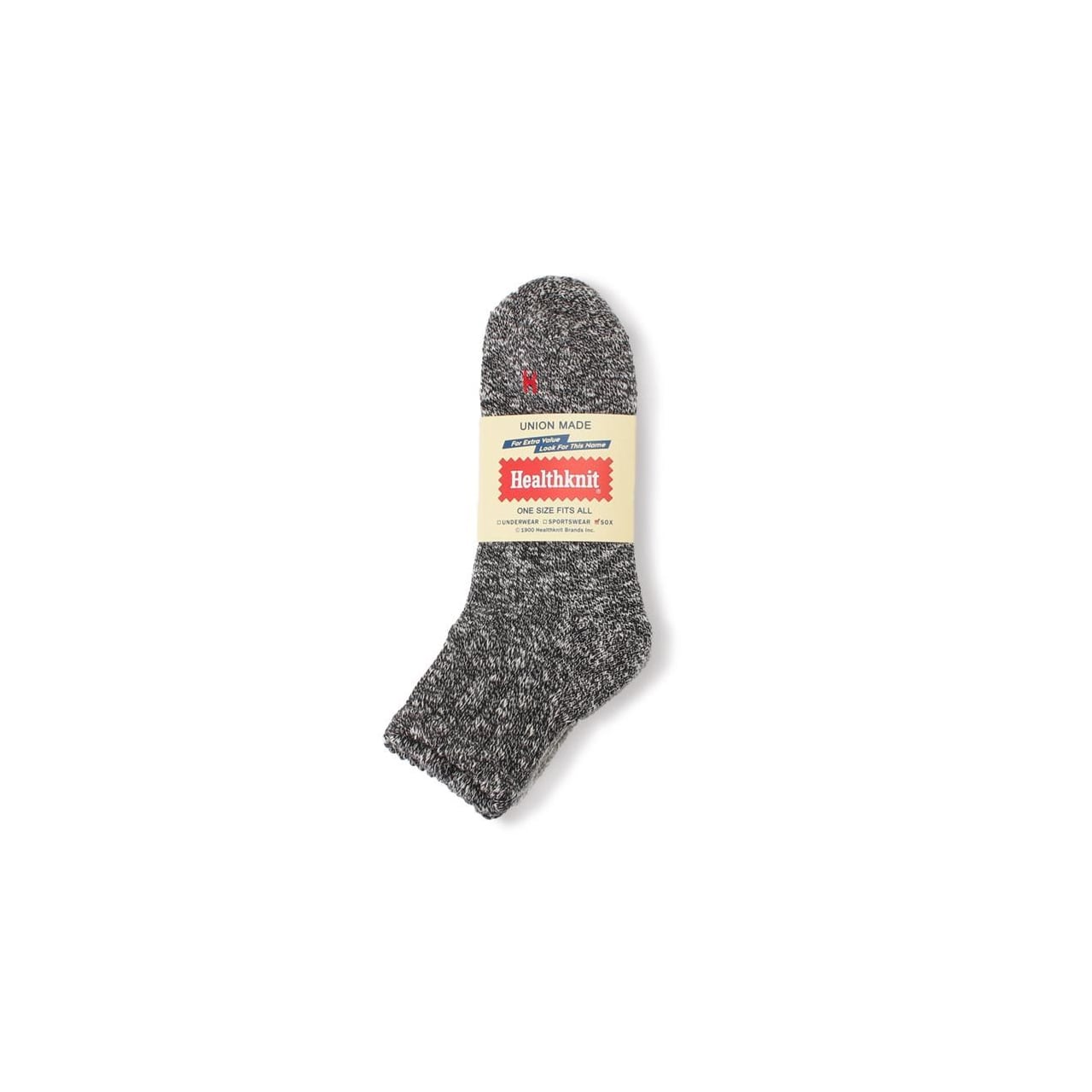 Healthknit ヘルスニット 3P スラブHマーク クォーターソックス 191