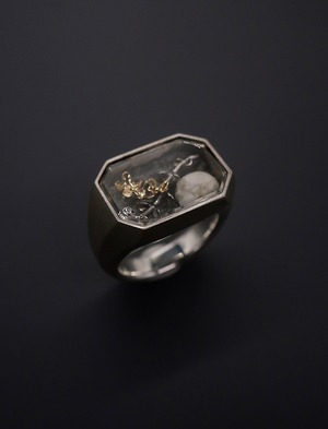 [fragile] ring　SKULL×FLOWER　#frR-L