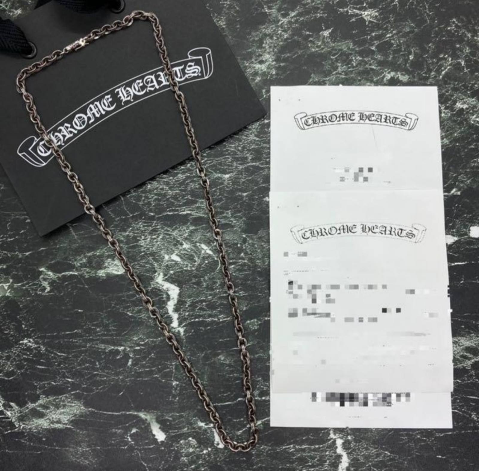 CHROME HEARTS クロムハーツ ペーパーチェーンネックレス 24インチ