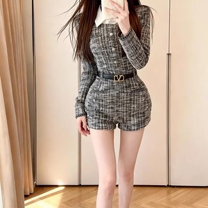 2ピース風ツイードオールインワン ・75109