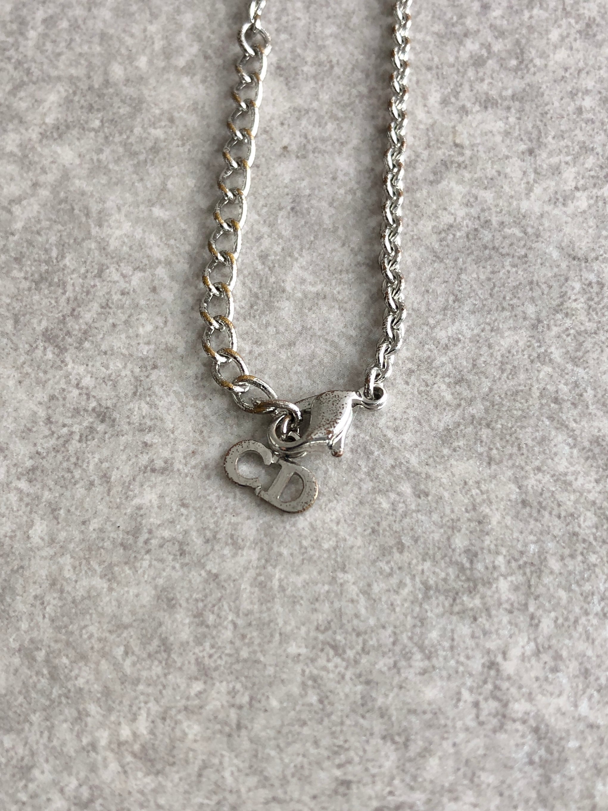 Christian Dior クリスチャン ディオール ネックレス シルバー Dior