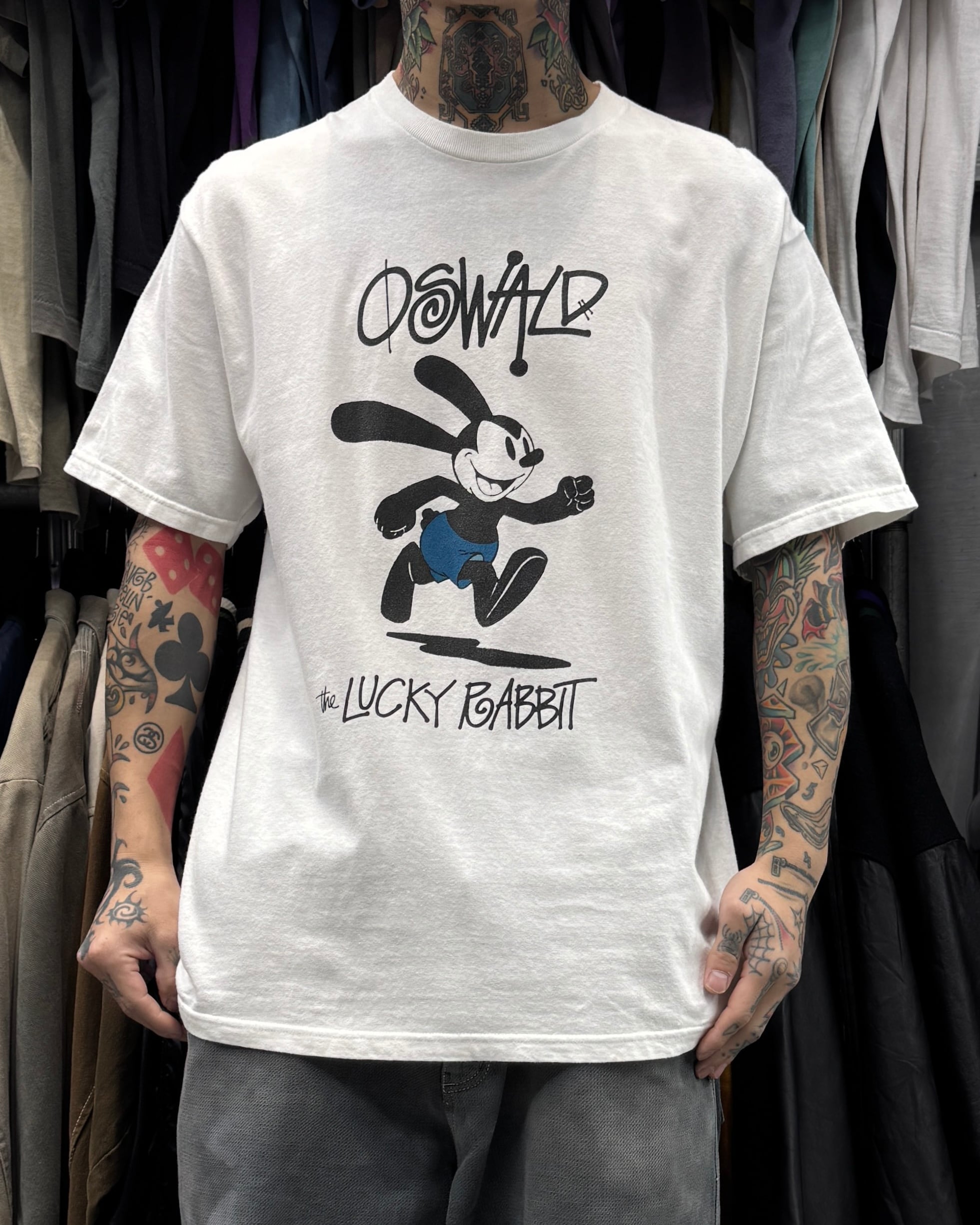 STUSSY キャラクターTシャツ 10's old stussy × Disney “OSWALD” Tee “オズワルド” 【高円寺本店