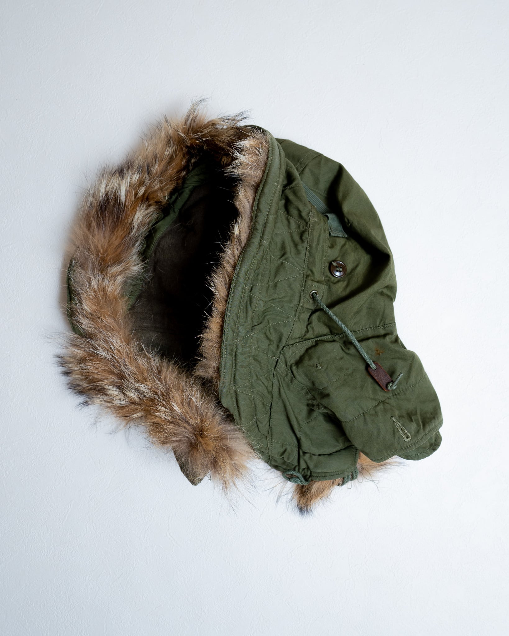 レーヨン米軍 実物 M51 フードM1951 PARKA コヨーテファー - その他