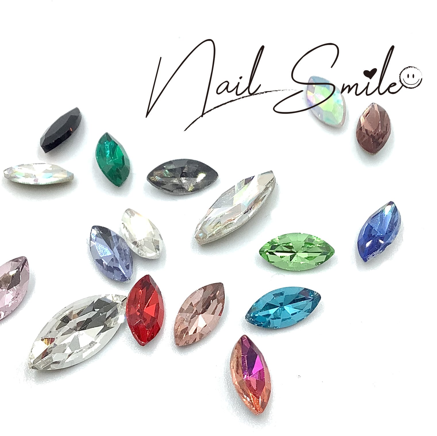 ☆Vカットリーフ型ガラスストーン（S、M、L) | Nail Shop Nail smile