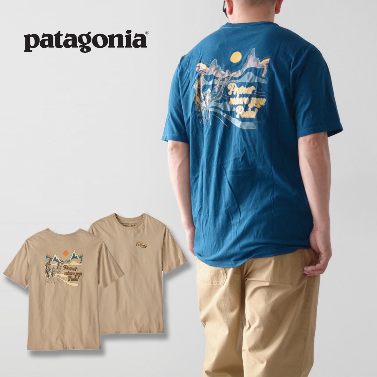 Patagonia [パタゴニア正規代理店] M's Protect Pedal Organic T-Shirt