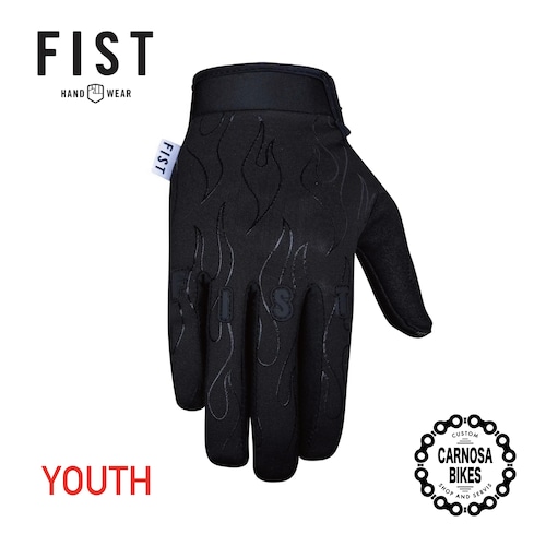 【FIST Handwear】FROSTY FINGERS BLACK FLAME YOUTH [フロスティーフィンガーズ ブラックフレーム ユース] キッズ冬用グローブ