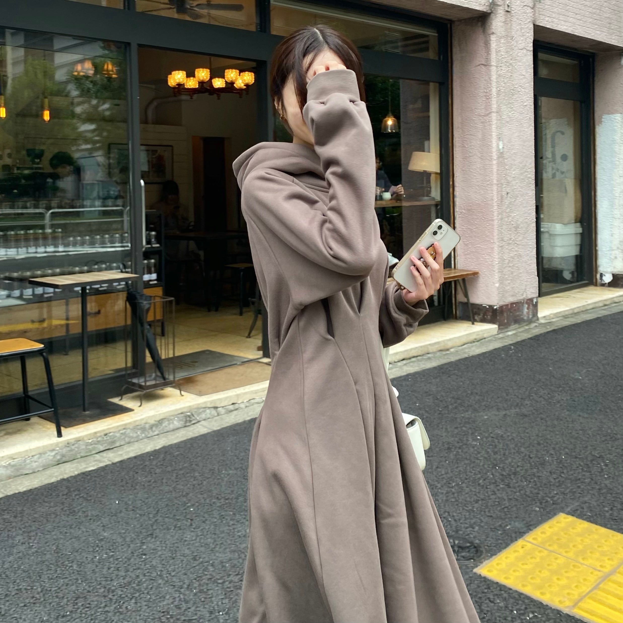 ウエストタックパーカーワンピース Lm1121 La Memoire