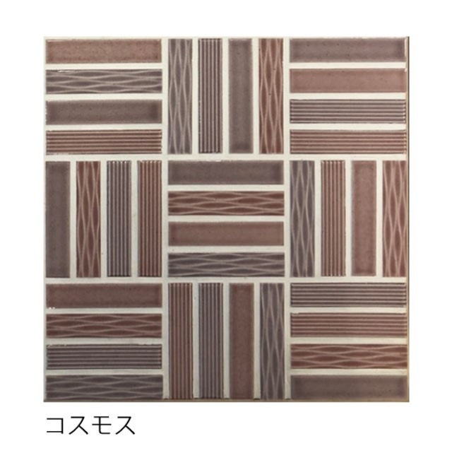 コスモス　オリジナルミックス　95×20ボーダー／SWAN TILE　エレガヌーヴォ　ピンク　かわいい