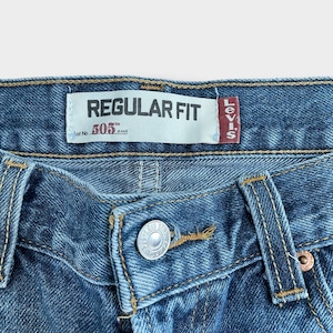 【LEVI'S】505  REGULAR FIT レギュラーフィット デニム ジーンズ ジーパン W32L30 エジプト製 テーパード リーバイス US古着