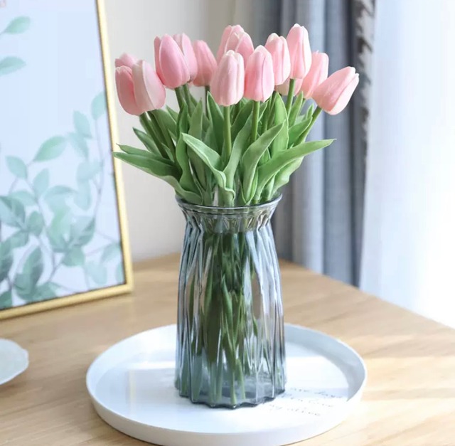 Flower Interior チューリップ 花 インテリア 造花 可愛い おしゃれ 上品 華やか ホワイト ライトピンク ホワイト ライトピンク ホワイト ピンク イエローオレンジ Mix Yn 11 9 Dress Sugar Moon