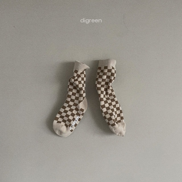 〘予約〙digreen / socks_checkerboard