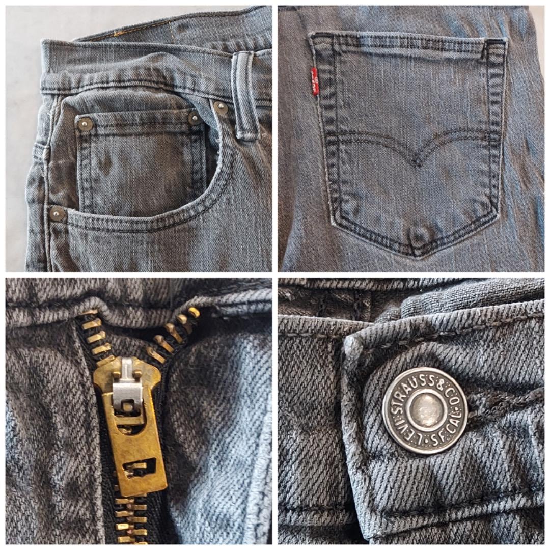 リーバイス569 Levis W36 ブラックデニム 黒 縦落 古着 15352 | fuufu