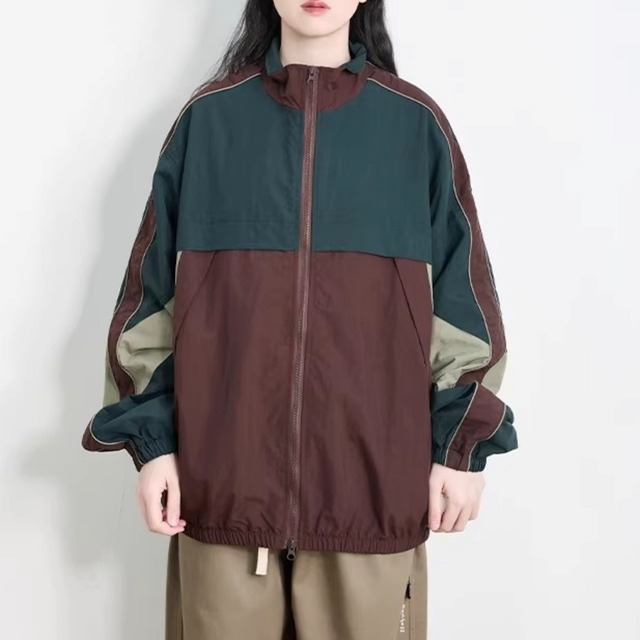 マルチパネルカラージップトラックジャケット 1col   R01939