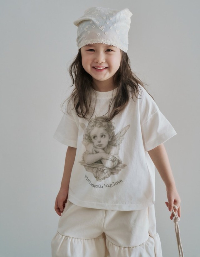 【取寄】mollybin｜essential angel tee｜エッセンシャルエンジェルT｜XS-JS｜kids&jr｜26 spring