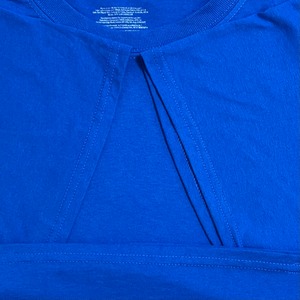 【GILDAN】3XL ビッグシルエット 病院 ワンポイントロゴ Tシャツ バックプリント ブルー BLUEFIELD REGIONAL MEDICAL CENTER 半袖 us古着