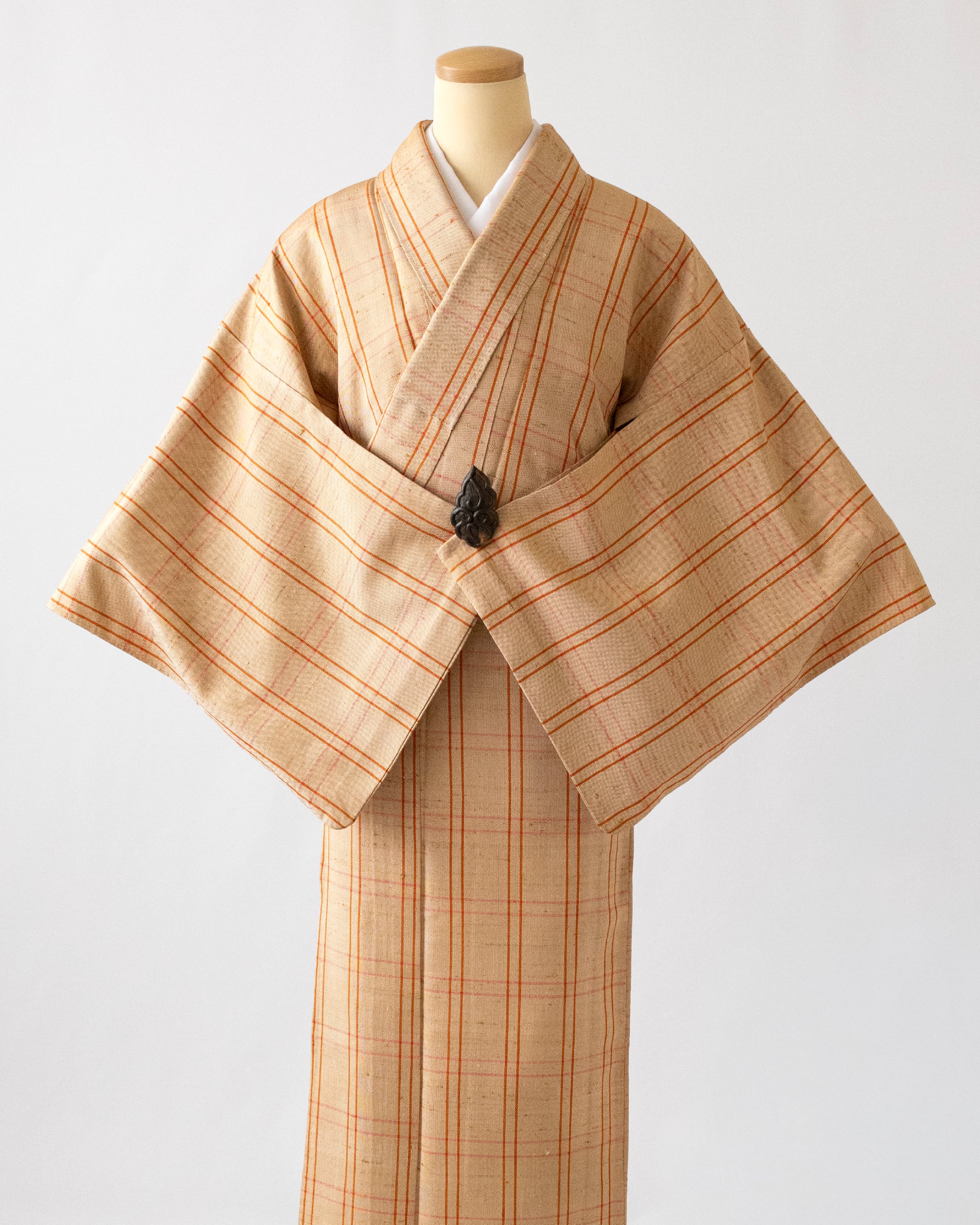 ざざんざ　単衣　伊兵衛織などお好きな方に　紬　正絹 ざざんざ 単衣 伊兵衛織などお好きな方に 紬 正絹