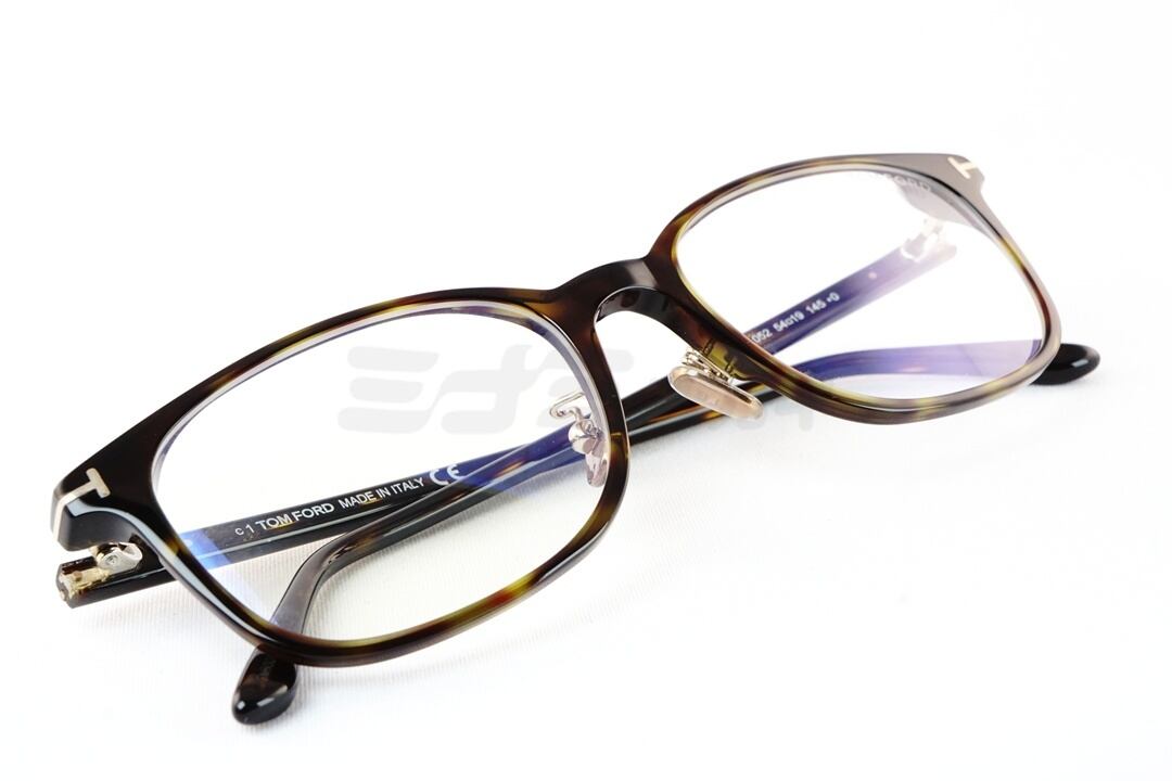 TOM FORD ブルーライトカット TF5852-D-B 052 スクエア メガネ italy