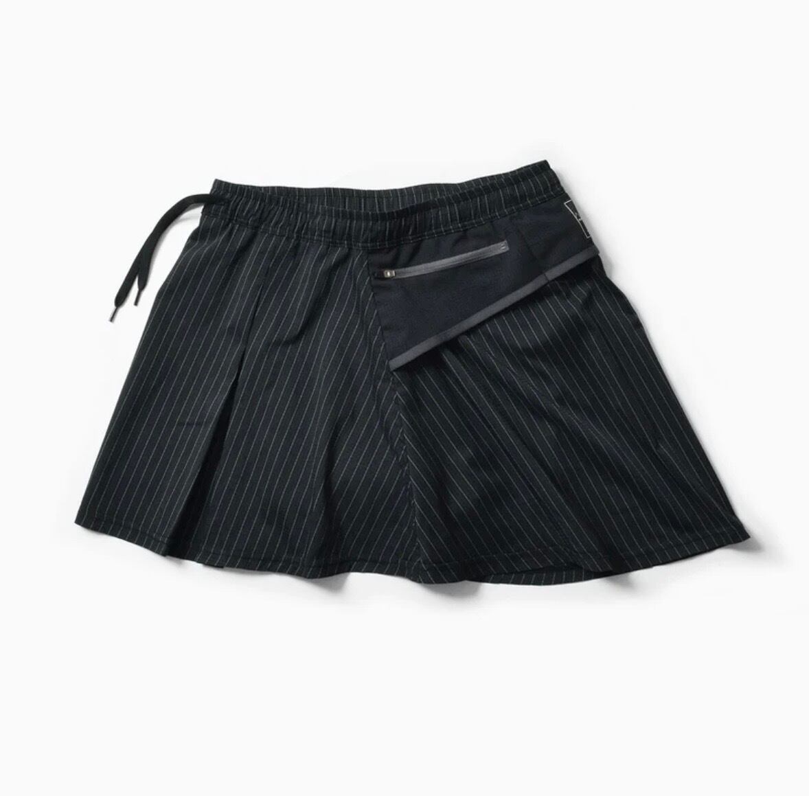 MMA(MOUNTAIN MARTIAL ATRTS) MMA Front Pleats Run Skirt (Black