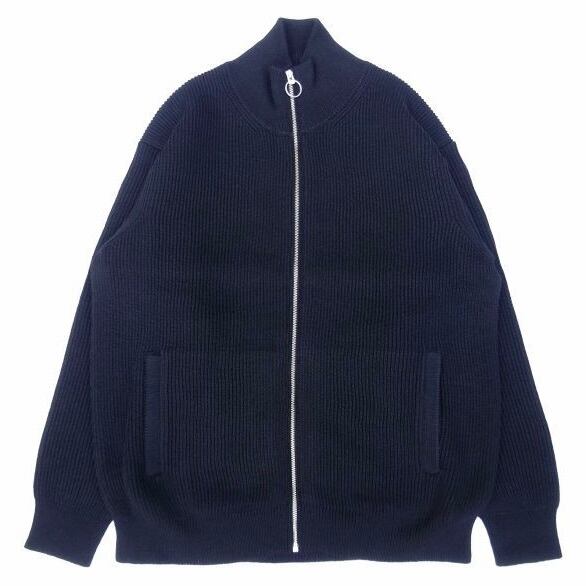 VINCENT ET MIREILLE (ヴァンソンエミレイユ) FULL ZIP SWEATER ブラック