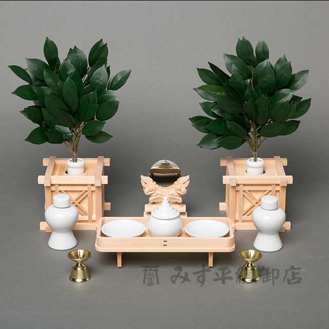 榊枠・神具セット（上） 棚板2尺5寸用 | みす平總卸店