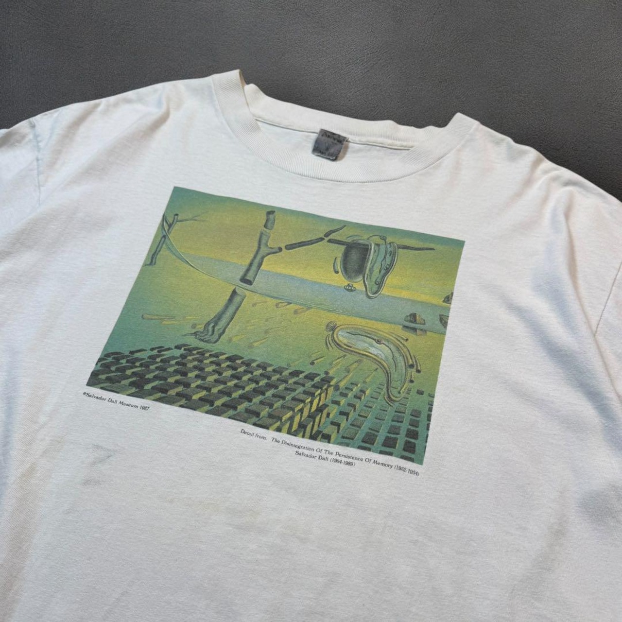 90s art Salvador Dalí TEE アートTシャツ ダリ 記憶の固執 古着 - 3