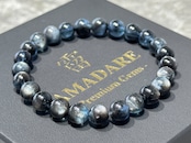 No.1939 ブラックスターアクアマリンブレスレット