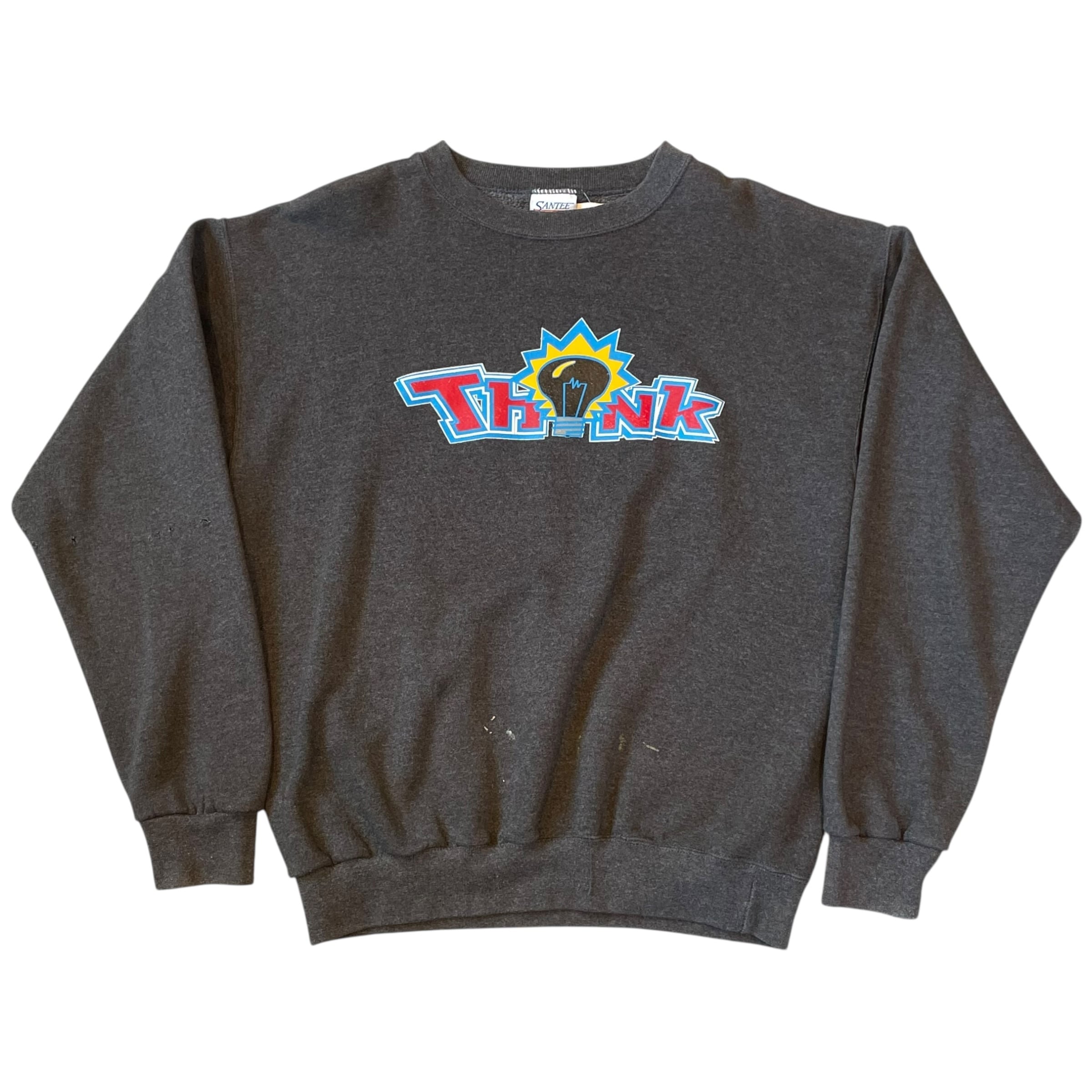 90s THINK SKATEBOARDS Logo sweat